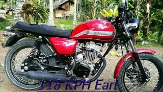 Earl 150 Classic  118kph with minimal vibration