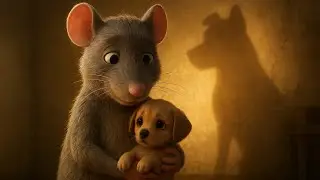 Tiny Mouse Saves a Dog and Puppies 🐭🐶✨ | #Minu Adventures