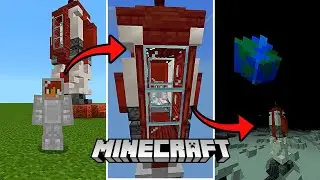 FOGUETE e VIAJEM para a LUA no Minecraft PE 1.21+ | Bedrock addon