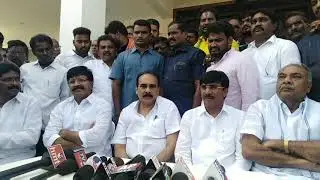 AP Minister Balineni Srinivas visits Kavali constituency in Nellore district || Press meet