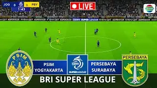 LIVE🔴PSIM YOGYAKARTA vs PERSEBAYA SURABAYA | BRI SUPER LEAGUE 2025/2026 | Virtual Match