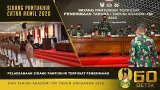 Sidang Pantukhir Terpusat Penerimaan Taruna dan Taruni Akademi TNI TA. 2020⁣⁣