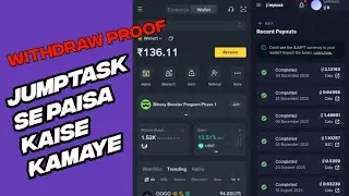 How to earn jumptask token and withdraw money  binance app | jumptask se paise kaise kamaye