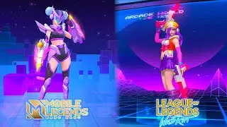 Mobile Legends VS League of Legends Wild Rift Arcade Skin