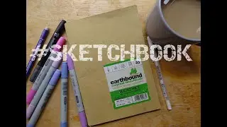 Крафтовый скетчбук с девочками и губами [#SketchbookTour]