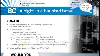 English File Elementary Students book 3rd edition 8C 4.22-4.27 4.24,4.25 #english #ghost #hotel