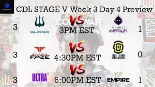 CDL Stage 5 Day 12 - Faze vs Subliners - Ultra vs Empire - Surge vs LAG -Call of Duty League Esports