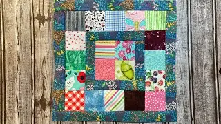 Boxed in quilt block tutorial