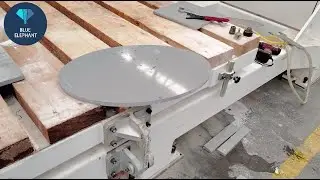 Blue Elephant 5 axis bridge saw cutting machine cut oval shape