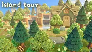 Идеальный, спокойный лес в Animal Crossing | Экскурсия по острову