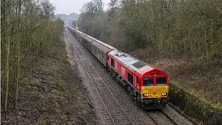 Unusual Livery Variation! DB Cargo 66200 in Rail 200 Anniversary Colours | Water Train at Gunthorpe
