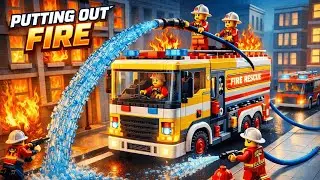 LEGO City Fire Truck Puts Out the Fire 🔥 Lego Auto Tech