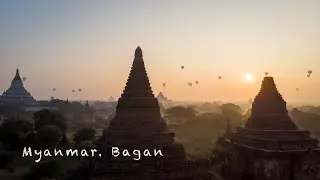 Beautiful sunrise |  Bagan, Myanmar (Burma) | 4K Drone DJI Mavic Air