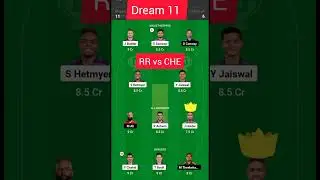 Dream 11 RR vs CHE #dream11 #ipl #chevsrr #2023shorts #ipl2023