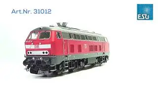 Esu Diesellocomotief, H0, BR 218, 218 472 DB, verkeersrood met sound 31012