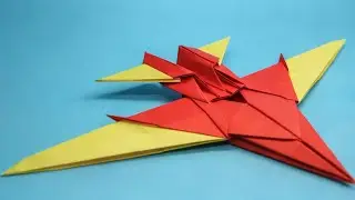 Make the BEST ORIGAMI PAPER JET in 5 Minutes!