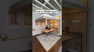 Can this bed CRUSH you? #design #bedroom #apartment #interior #home #shorts