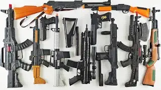 Most Powerful Toy Rifles ! M16A2 - HK416 - M4 Carbine - Desert Eagle - Shotgun - Realistic Toy Guns