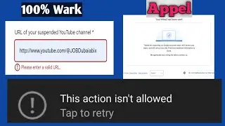 Please enter valid URL suspend YouTube ka URL rong bata raha hai kaise Apple how to appeal on YouTu