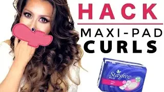 WEIRD Heatless Maxi Pad Curls  ★ WAVES OVERNIGHT