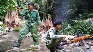 Wild Survival Cooking: Forest Barbecue, Hunting Wild Boar & Farming Off Grid