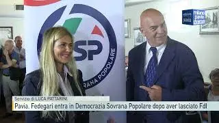 Pavia, Fedegari entra in Democrazia Sovrana Popolare dopo aver lasciato FdI