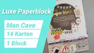 14 Karten 1 Block: DecoTime Luxe Paperblock - Man Cave