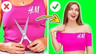 Transform Your Wardrobe! 🔥 Genius DIY Fashion Hacks You NEED to Try by 123GO!