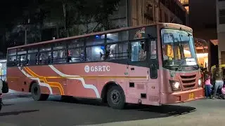 Back to Back GSRTC Bus Departing From Surat Central Bus Stand.