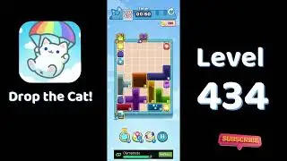 🎮 Drop the Cat! Level 434 Walkthrough | Fun Candy Puzzle Challenge 🐱