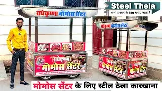 How to start momo cart business with low investment 🔥Steel four wheel cart | Momo & Fast Food Sta...