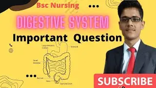 BSC NURSING ENTRANCE EXAM BIOLOGY QUESTIONS /Digestive system important question