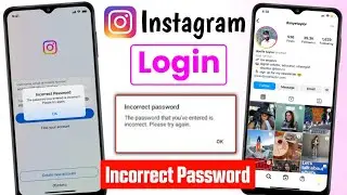 instagram incorrect password problem 2025 | instagram login problem incorrect password | New Update
