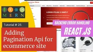 React js Tutorial # 25 | Api | How to add Pagination  for ecommerce site