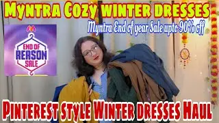 Myntra End of season sale winter Dresses Pinterest style winter dresses upto70percent OffMyntra sale