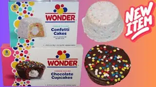 Wonder Cr&egrave;me Filled: Confetti Cakes & Chocolate Cupcakes Review