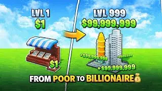 From $1 to $99,999,999 💰 | Build a Business Tycoon Gameplay 🔥
