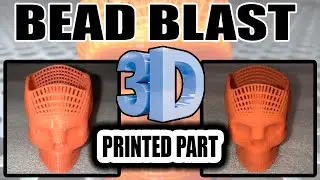 How to Sandblast -Glass Bead Blasting Delicate 3D Printed Part (PLA Smoothing).