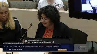 Hema Sarang Sieminski Prison Moratorium Testimony