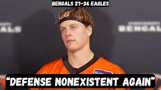 Joe Burrow GOES OFF on Bengals DEFENSE after loss - Post Game Interview - Bengals 27-34 Eagles