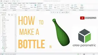 How to make bottle in creo parametric