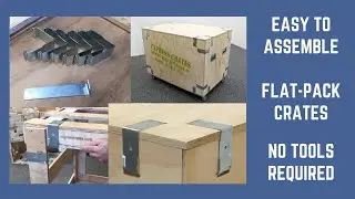 Large Express Shipping Crate on Wheels Easy Assembly