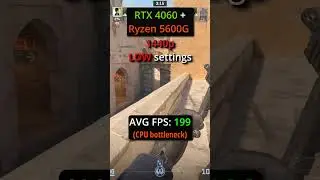 Counter-Strike 2 | 1440p LOW vs ULTRA - RTX 4060 + 5600G FPS Test! #counterstrike2 #cs2