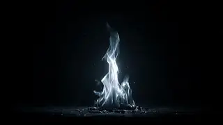 Black Flame 4K 🔥 Dark Fire Loop | Stream Background & Relax