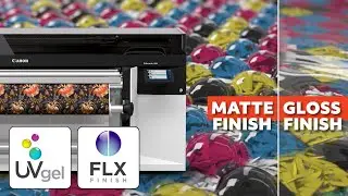 Print gloss or matte without changing ink or media with Canon FLXfinish technology!
