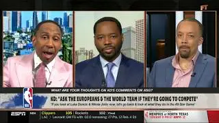 FIRST TAKE | Stephen A. on Durant criticized Luka & Jokic for a lack of effort at NBA All-Star Game
