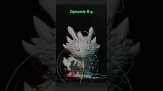 Quadruped forest creature rig with dynamic hair parts #3DRig #MayaRig #Maya #3drigging #3Danimation