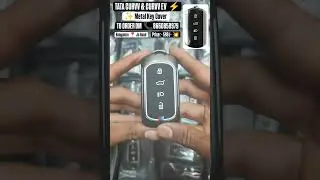 Tata New Curvv & Curvv ev Metal Key Cover #tata #tatacurvv #metalkeycover #shorts #caraccessories
