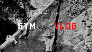 GYM VLOG LEG AND SHOULDER WORKOUT 🦾🦿