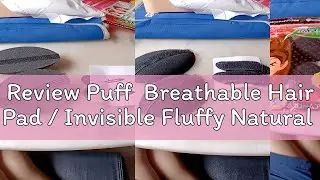 Review Puff  Breathable Hair Pad / Invisible Fluffy Natural Sponge Hair Root Pads/ Women Volume Hai